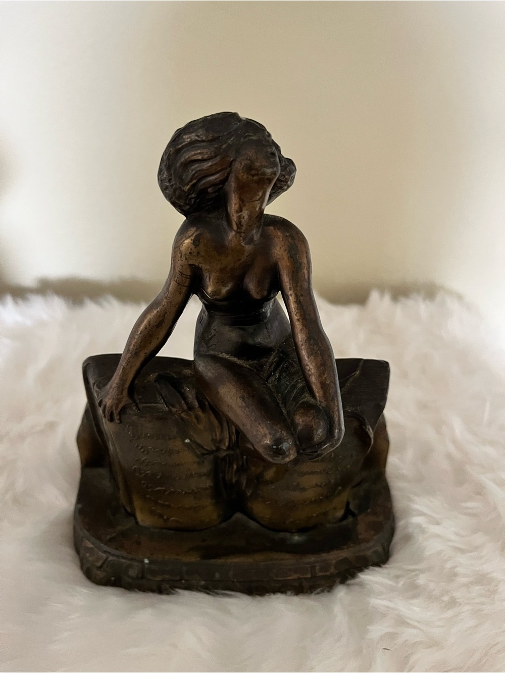 Kronheim & Oldenbusch K&O βNot Quite Bookishβ Art Deco Nude Bookend